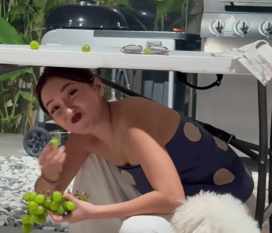 Kathryn Bernardo elicits laughter while eating grapes under the table, for New Year love? 