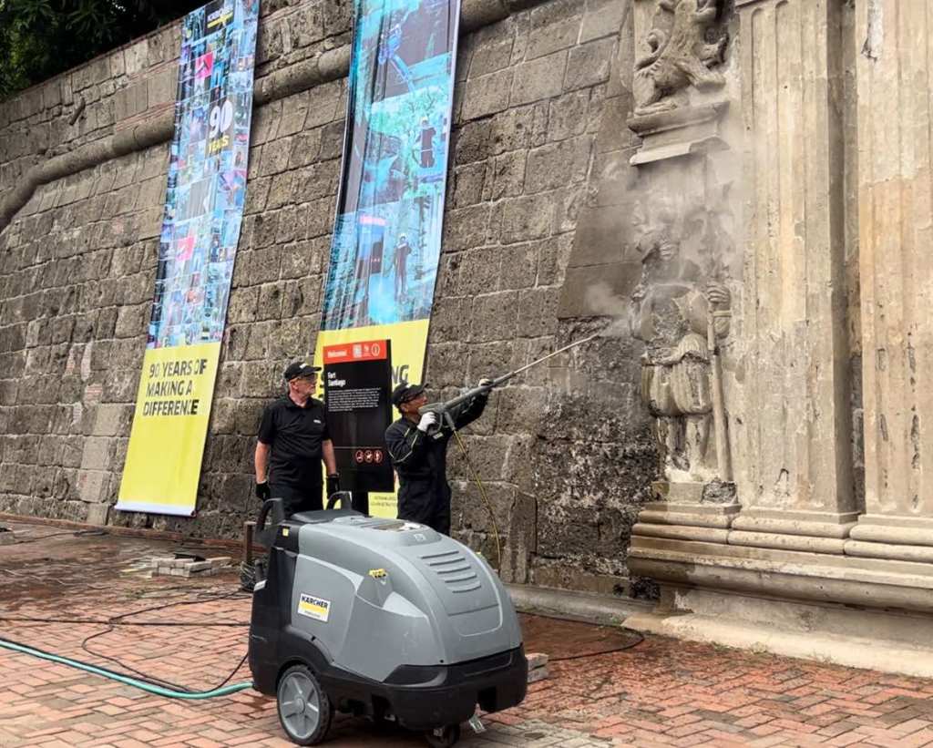 Historic Fort Santiago walls restored through pressurized steam&nbsp;cleaning