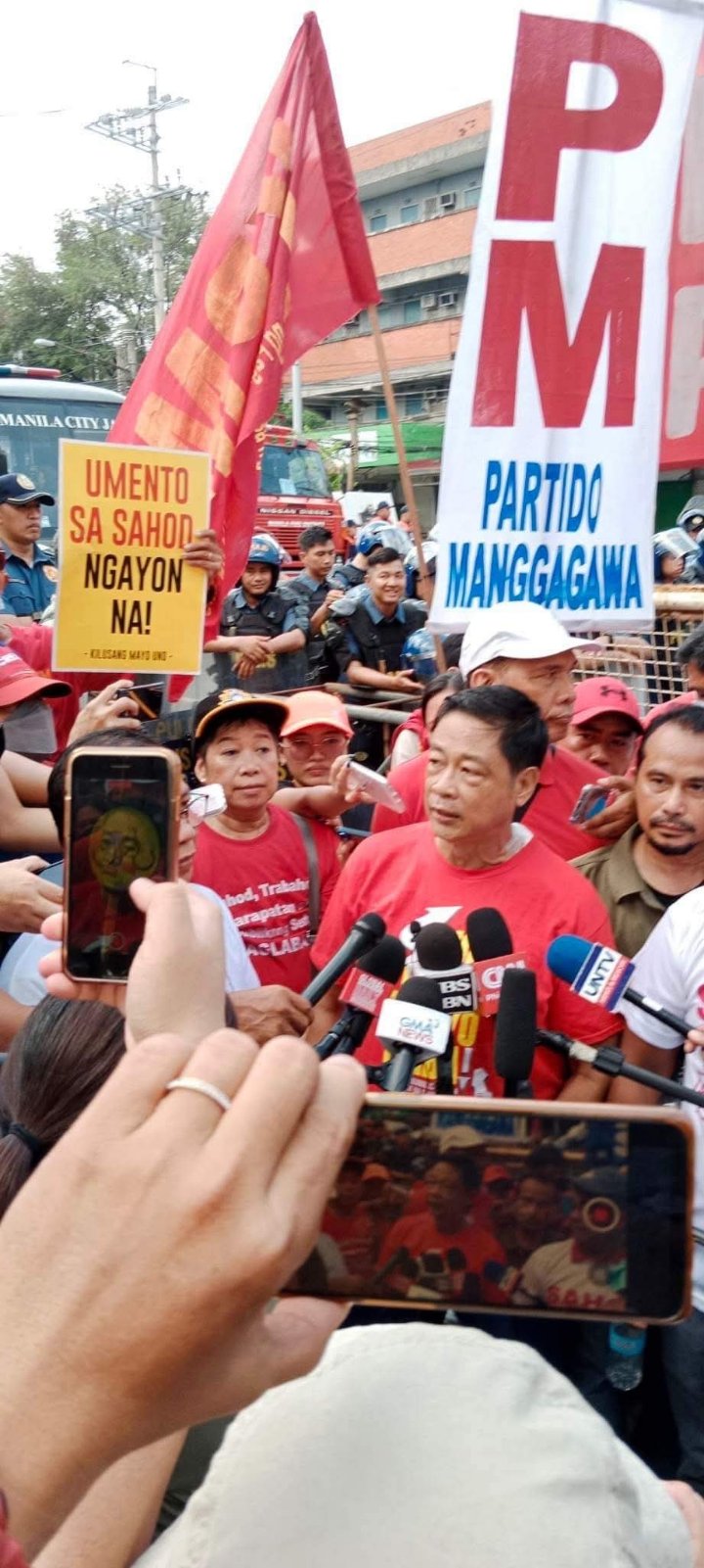 Workers Rally for Wage Hike and Job Security on Labor&nbsp;Day