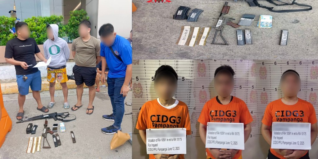 3 nabbed for alleged online sale of loose firearms in&nbsp;Pampanga