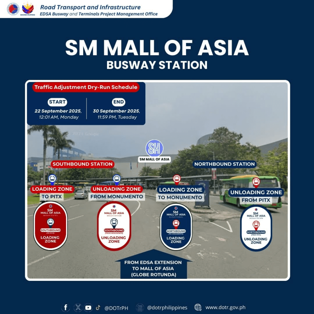 DOTr to open new MOA stop on EDSA Busway, dry run looms before&nbsp;launch