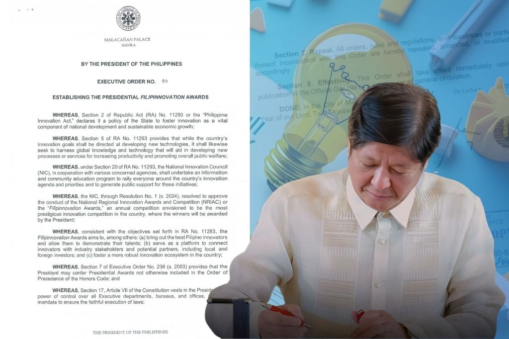 Marcos establishes Presidential Filipinnovation Awards to honor outstanding Filipino&nbsp;innovators