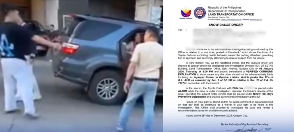 Driver faces LTO probe after road rage in Baguio&nbsp;City