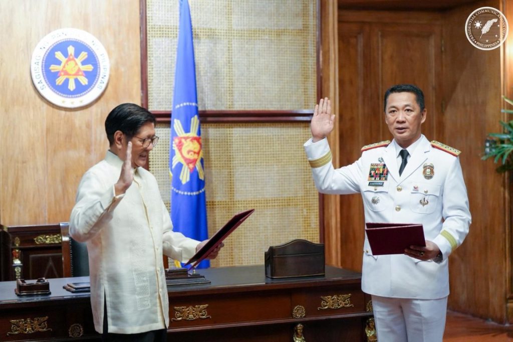 Marcos administers oath to Gen. Nartatez as PNP Chief