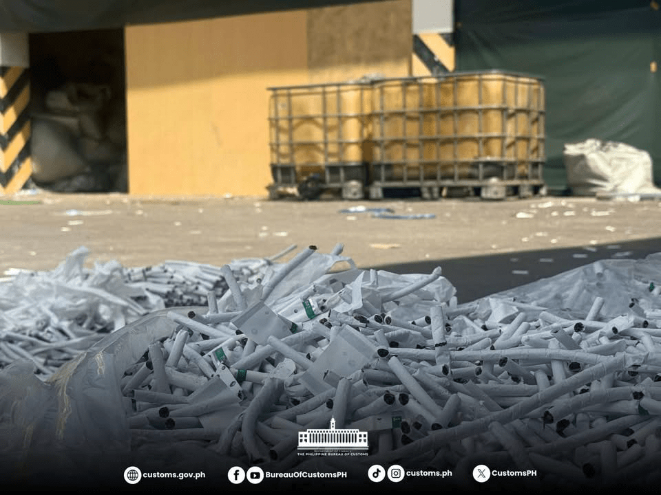 BOC raids Pampanga warehouse over alleged illegal cigarette&nbsp;production
