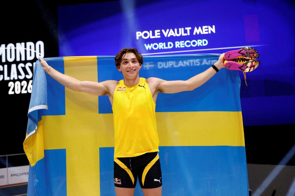 Mondo Duplantis sets new pole vault world record in Uppsala