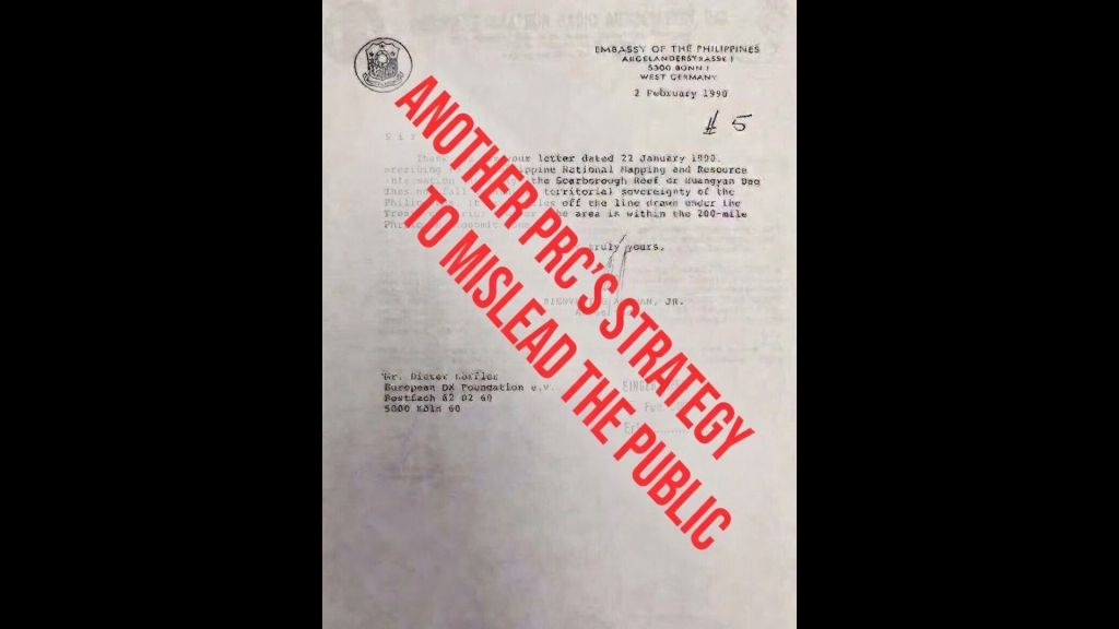 Tarriela rejects China narrative that Philippines gave up Scarborough Shoal