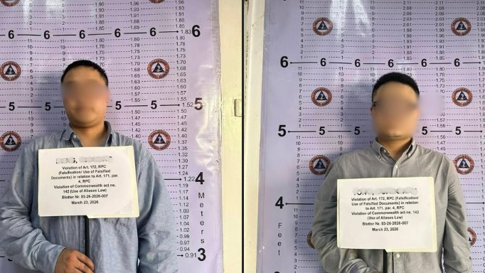 2 Chinese held in Zamboanga for allegedly using falsified travel&nbsp;papers
