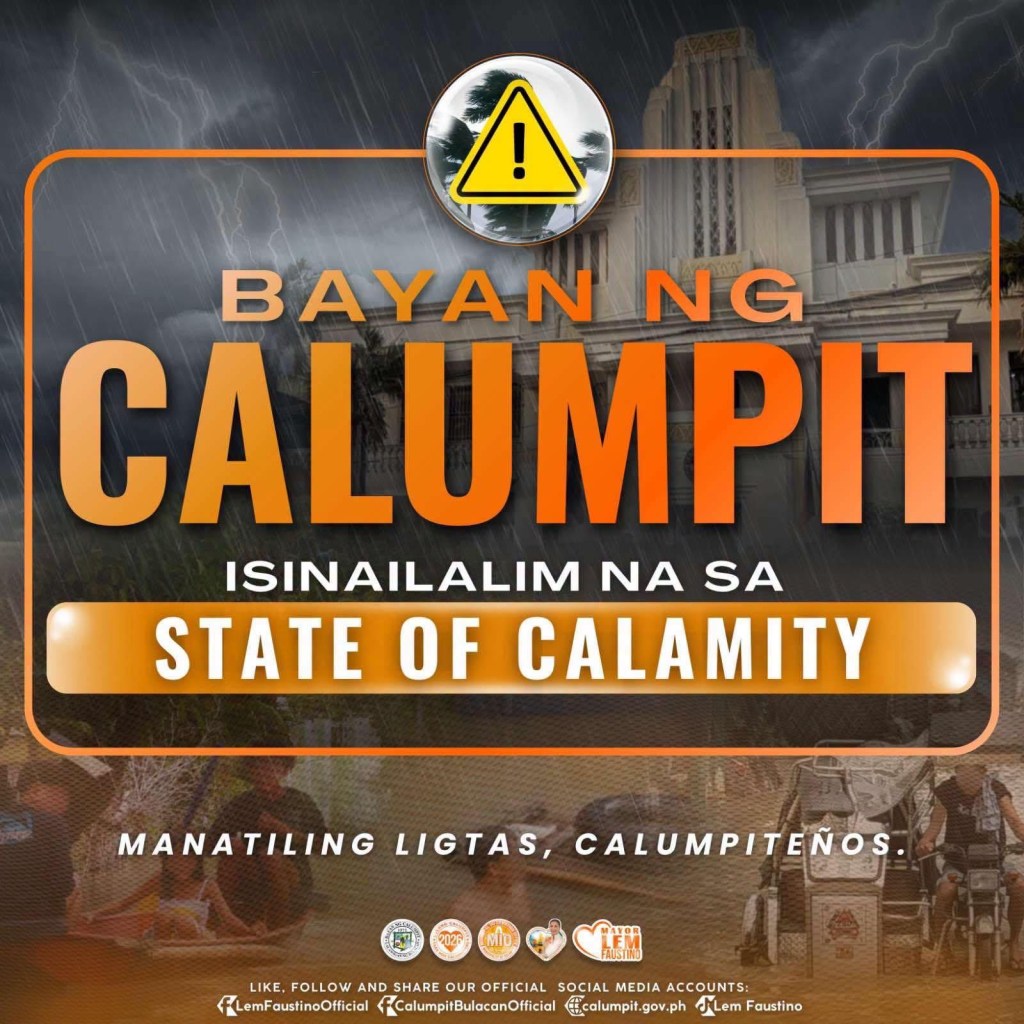 All 29 Calumpit barangays submerged as town declares state of&nbsp;calamity