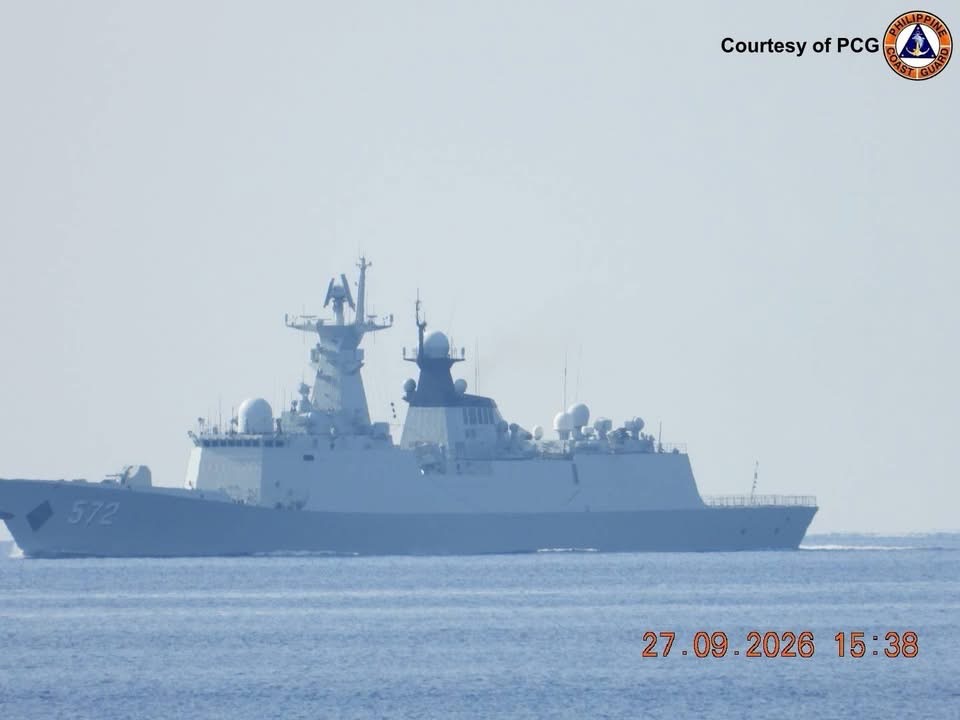 3 Chinese warships, CCG vessel monitored near Cabra Island