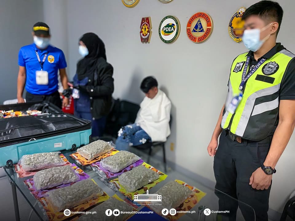 3 Bangkok passengers arrested over P18.7-M marijuana haul at NAIA