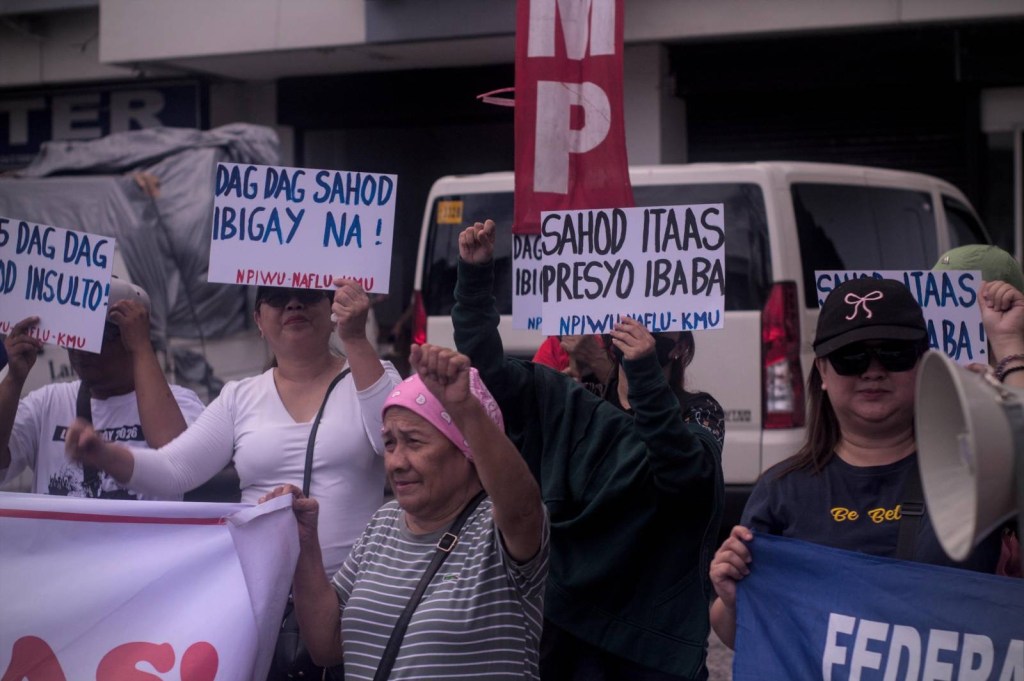 A kilo of rice or a liter of gas? Workers slam P45 wage increase